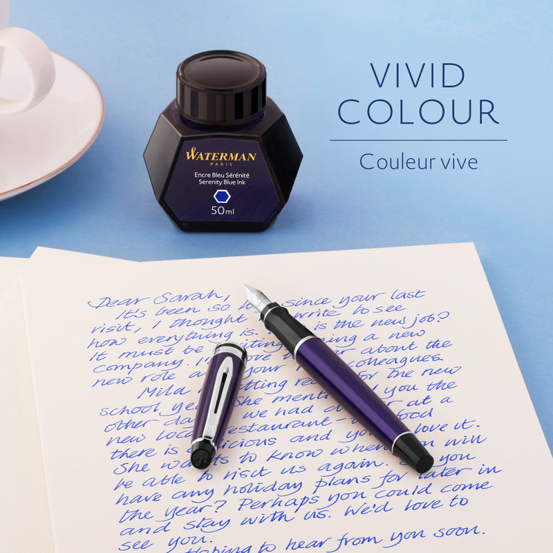 Waterman Ink 50ml Serenity Blue in Box