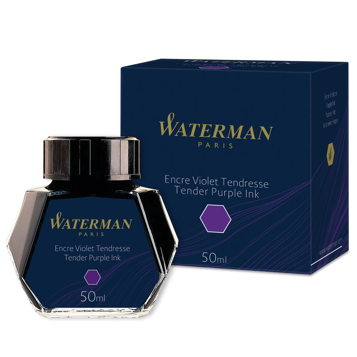 Waterman Ink 50ml Tender Purple in Box