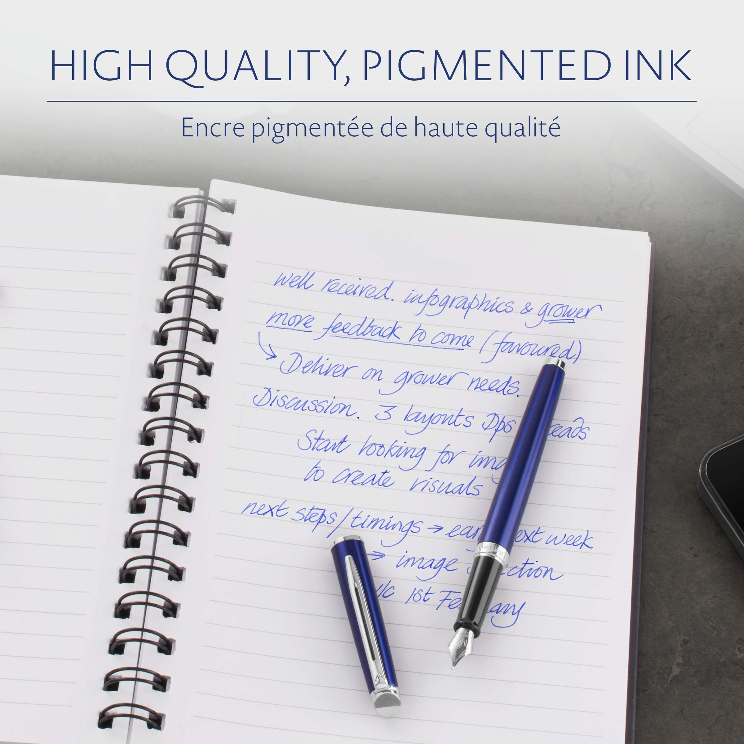 Waterman Fountain Pen Serenity Blue Long Cartridges 8 Pack in Blister Pack