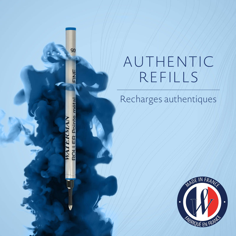 Waterman Rollerball Refill Blue Fine 0.7mm in Blister Pack