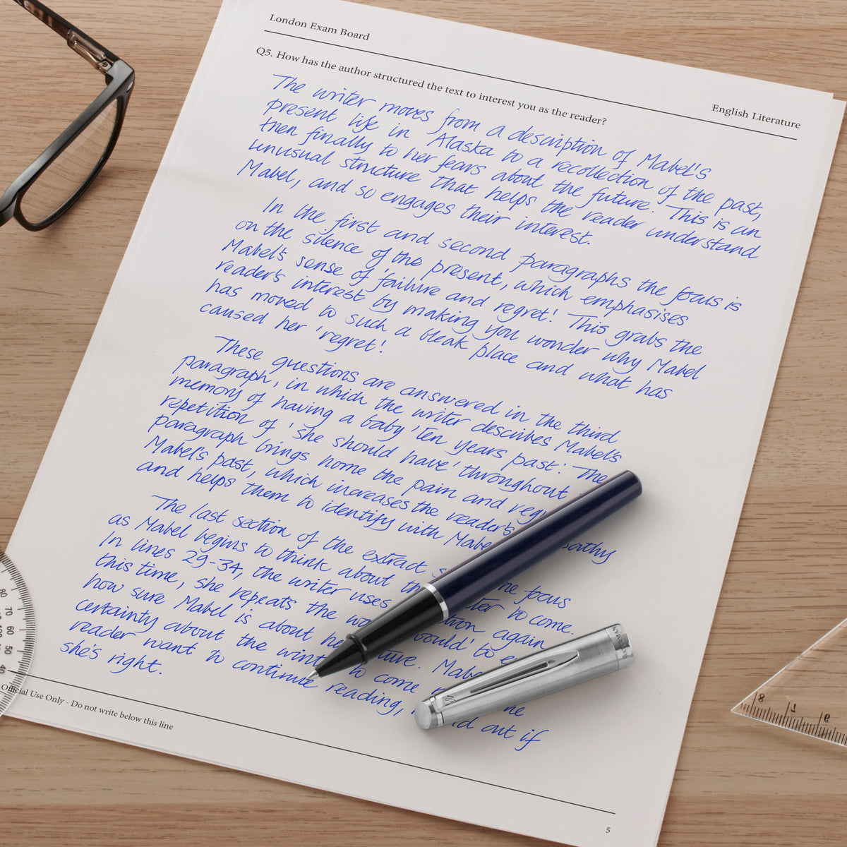 Waterman Rollerball Refill Blue Fine 0.7mm in Blister Pack