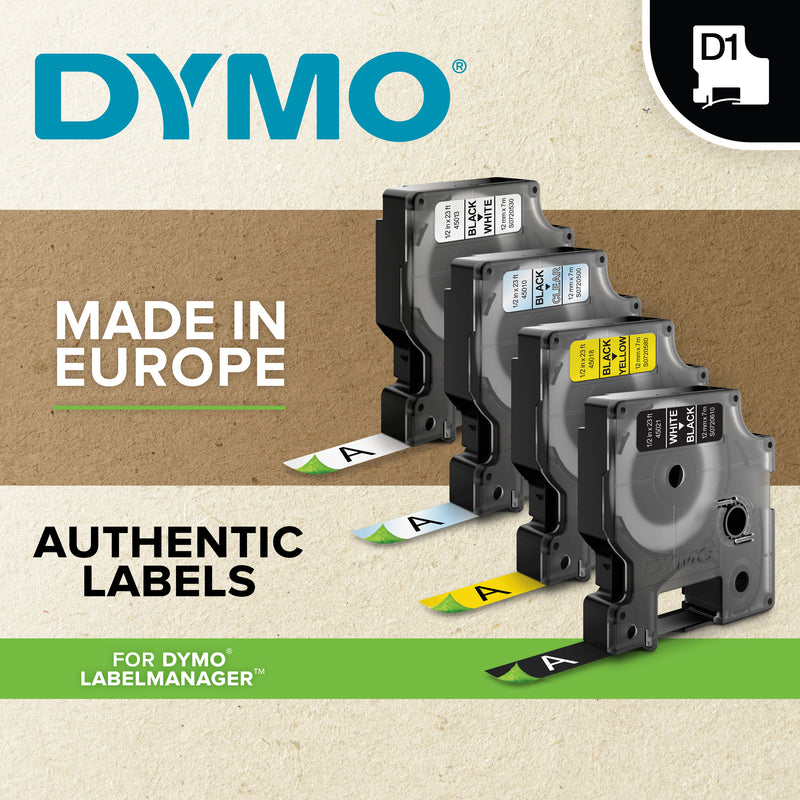 Dymo 19mm Black on Blue - Additional Image 6