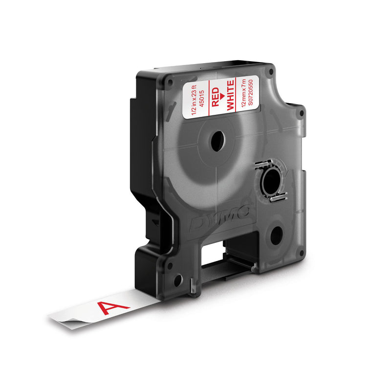 Dymo 12mm Red on White - Additional Image 18