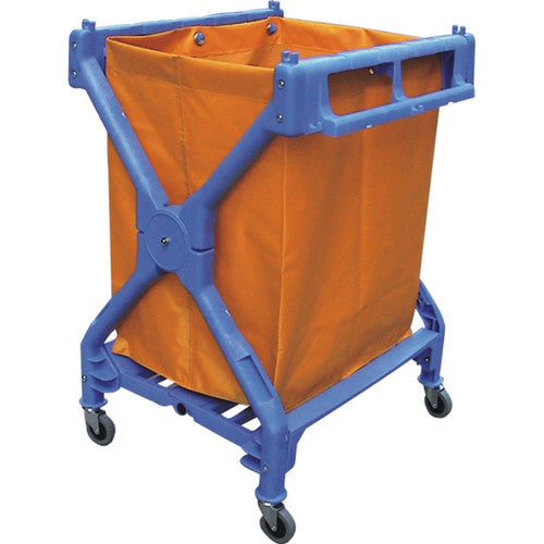 Cleanlink 12018 Scissor Trolley 71 x 66 x 95cm Blue