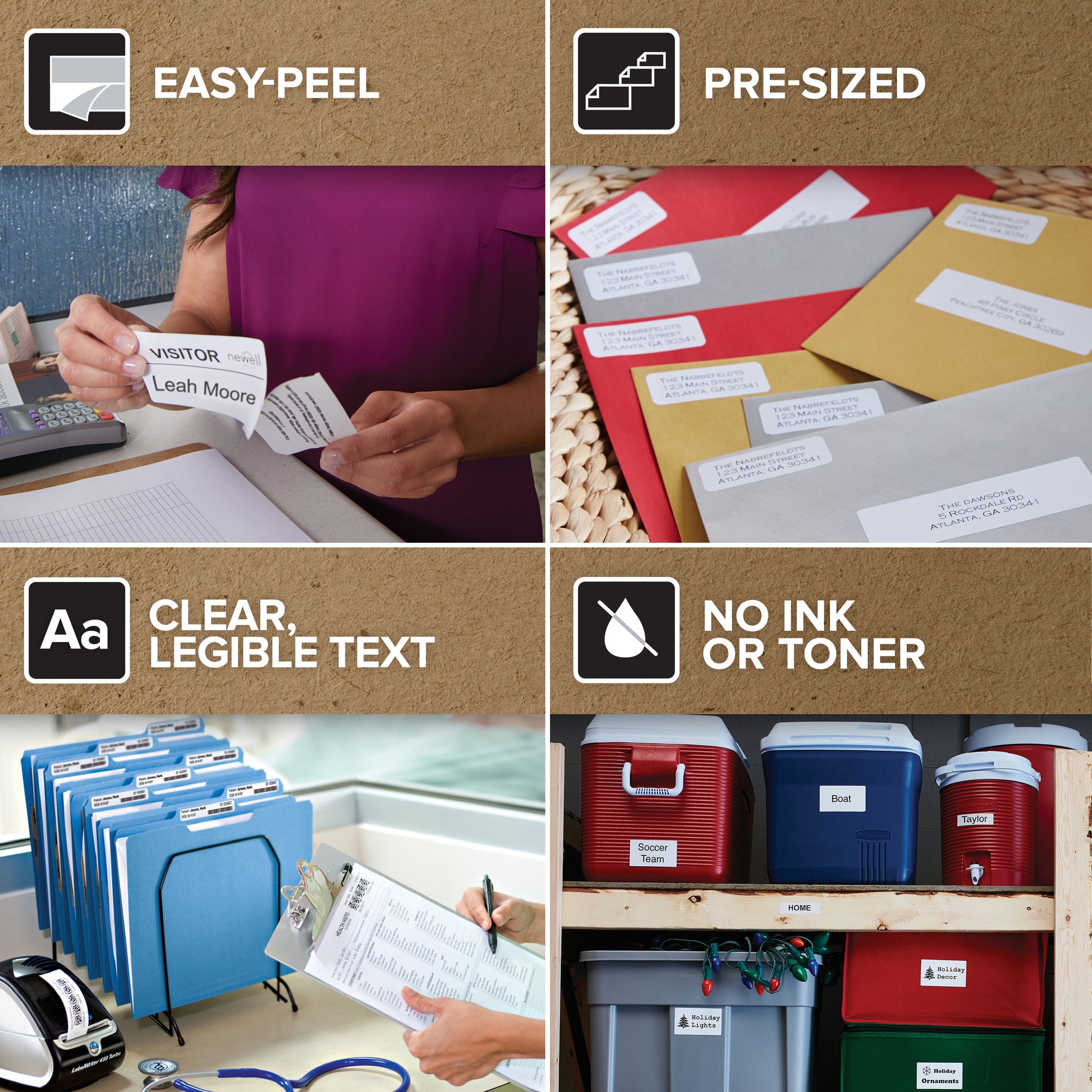 Dymo LabelWriter Large Address Labels 36mm x 89mm White, Bulk Pack of 24 - detail 21