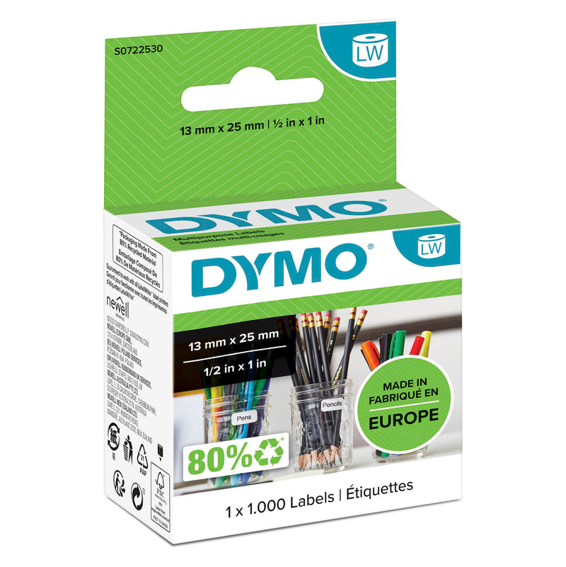 Dymo LabelWriter Multi Purpose Labels 13mm x 25mm - 3D view