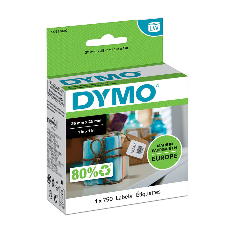 Dymo LabelWriter Multi Purpose Labels 25mm x 25mm - 3D view