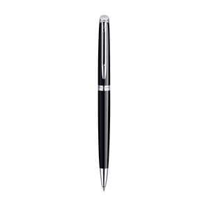 Waterman Hemisphere Black Lacquer Chrome Trim Ballpoint Pen in Box