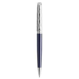 Waterman Hemisphere Metal and Blue Lacquer Palladium Trim Ballpoint Pen Medium Tip