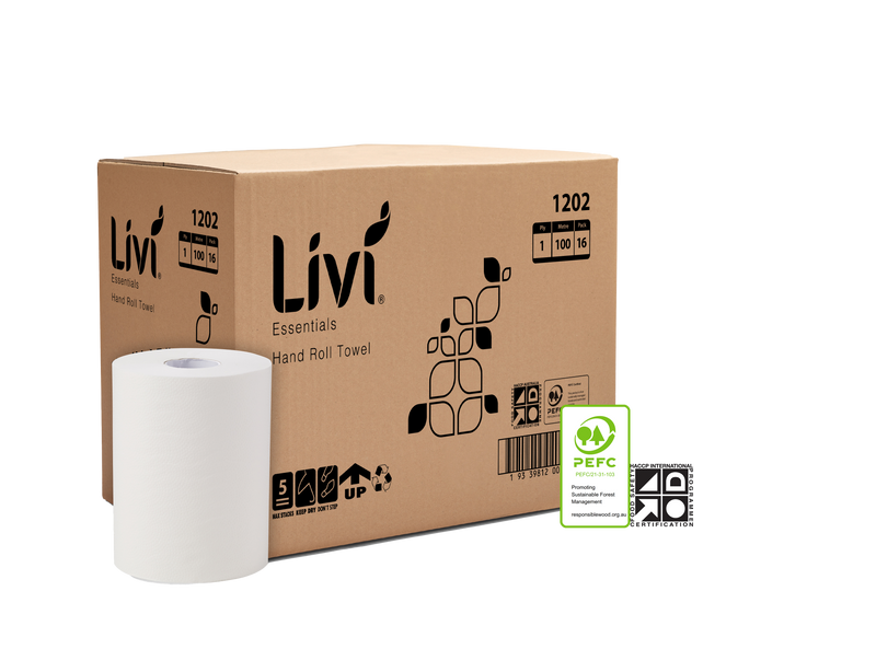 Livi 1202 Essentials roll hand towel carton