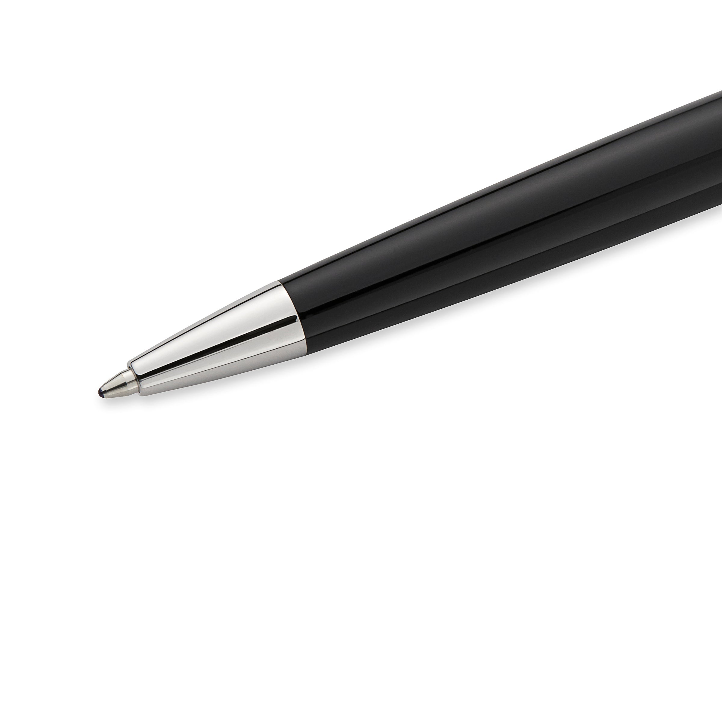 Waterman Hemisphere Black Lacquer Chrome Trim Ballpoint Pen in Box