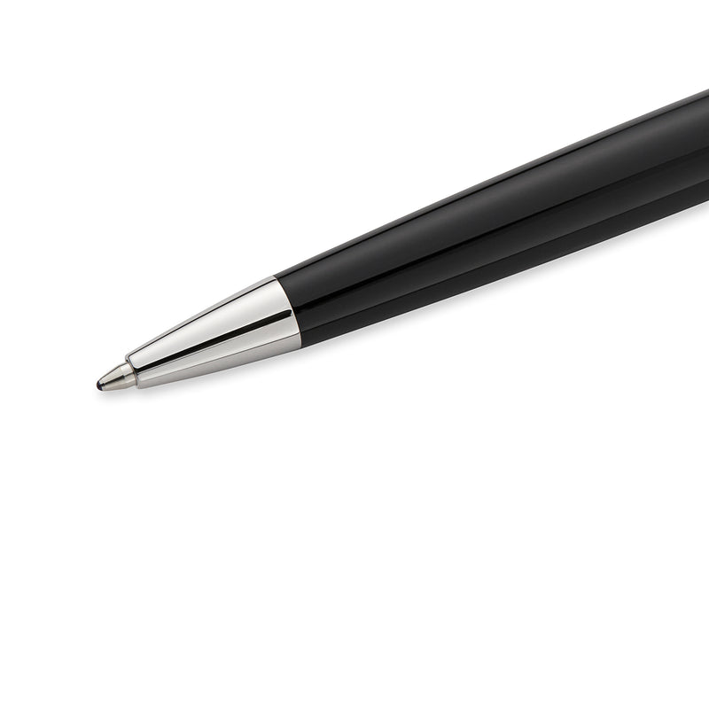Waterman Hemisphere Black Lacquer Chrome Trim Ballpoint Pen in Box