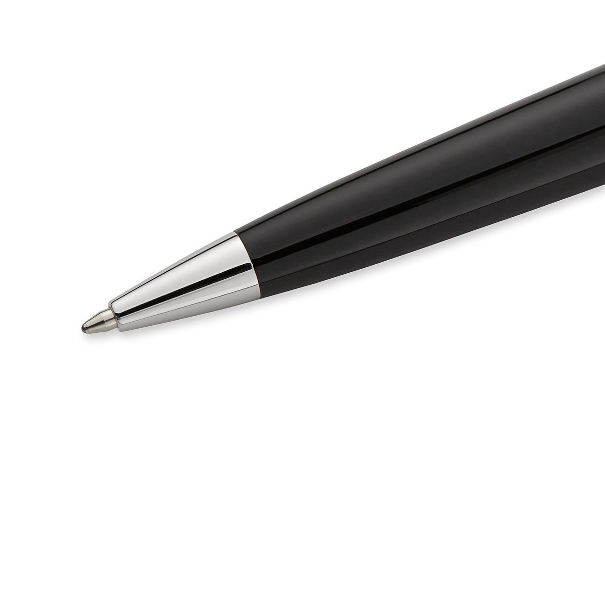 Waterman Expert Black Lacquer Chrome Trim Ballpoint Pen in Box