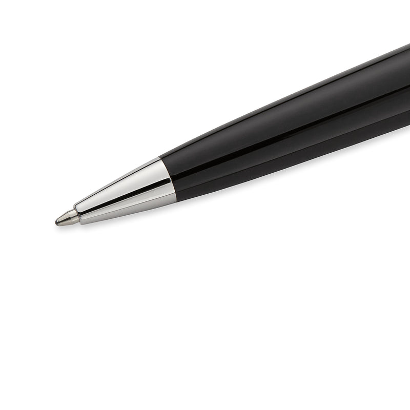 Waterman Expert Black Lacquer Chrome Trim Ballpoint Pen in Box