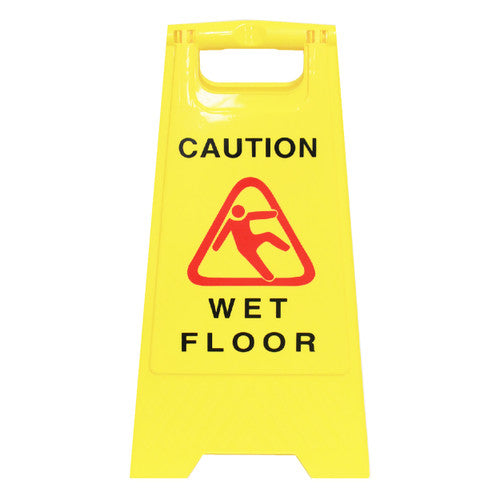 Cleanlink 12050 Safety Sign Wet Floor 32 x 31 x 65cm Yellow