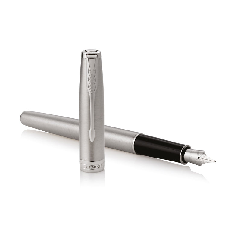 Parker Sonnet Fountain Pen Stainless Steel and Palladium Trim Medium Nib