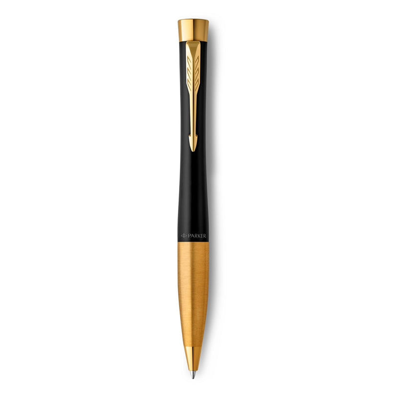Parker Urban Twist Ballpoint Pen Muted Black Lacquer and Gold Trim Medium Tip