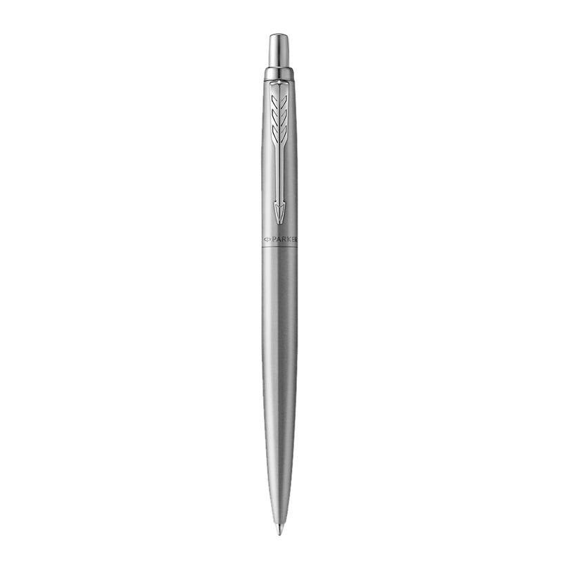 Parker Jotter XL Monochrome Ballpoint Pen Stainless Steel Grey Trim Medium Tip