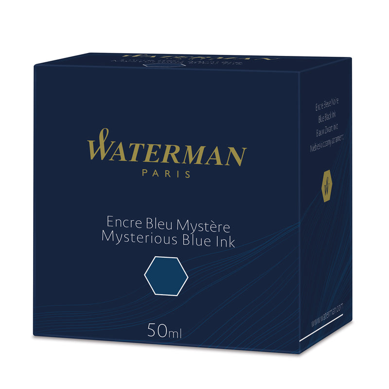 Waterman Ink 50ml Mysterious Blue in Box