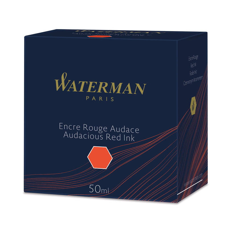 Waterman Ink 50ml Audacious Red in Box
