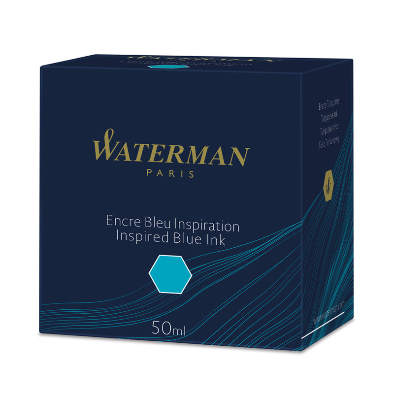 Waterman Ink 50ml Inspired Blue in Box