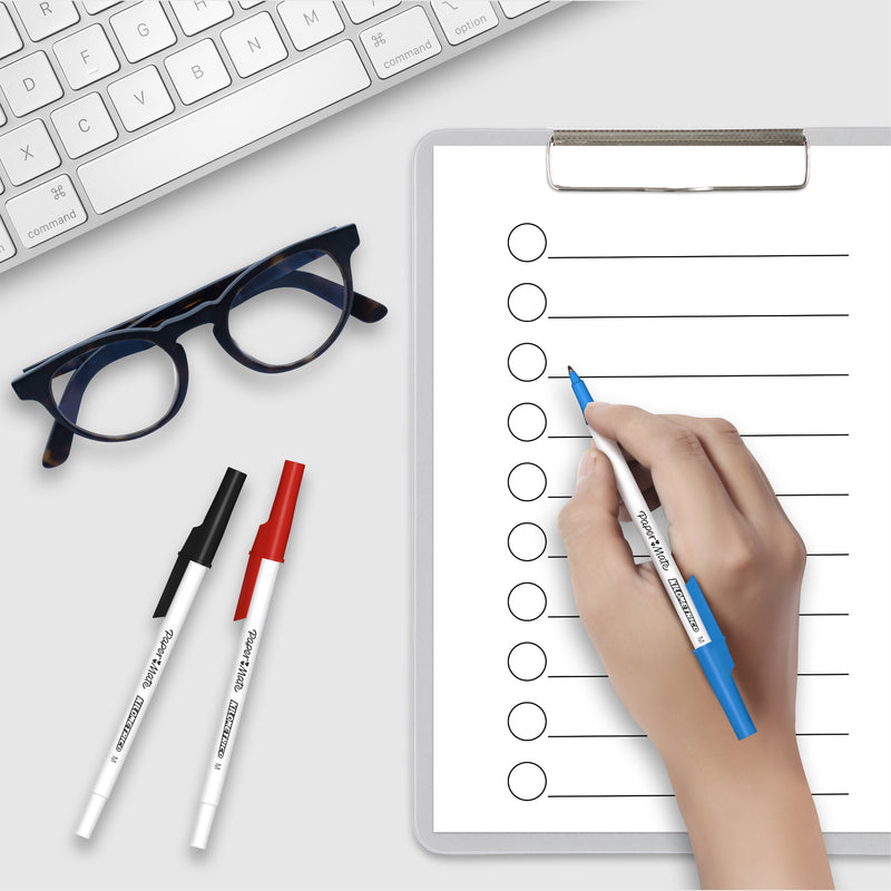 Papermate Kilometrico Ballpoint Pen 1.0mm Black Box of 12