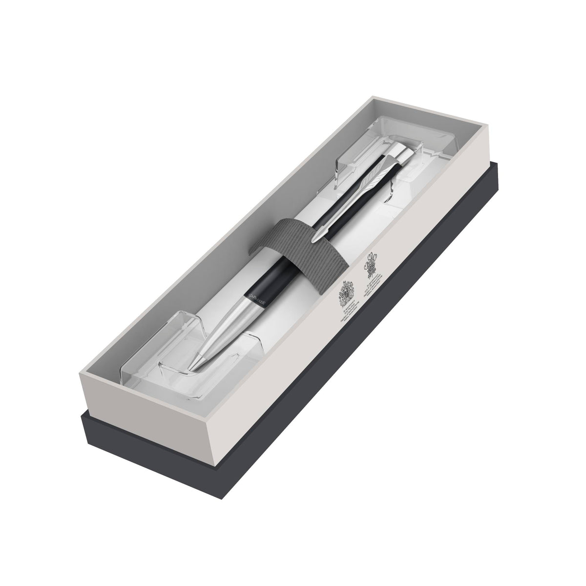 Parker Urban Twist Ballpoint Pen Muted Black Lacquer Chrome Trim Medium Tip