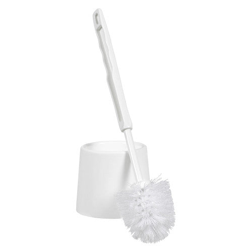 Cleanlink Toilet Brush and Pot White