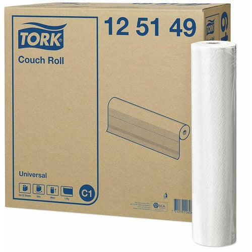 Tork Universal Couch Roll 50m x 49cm C1 White Carton of 8 Rolls