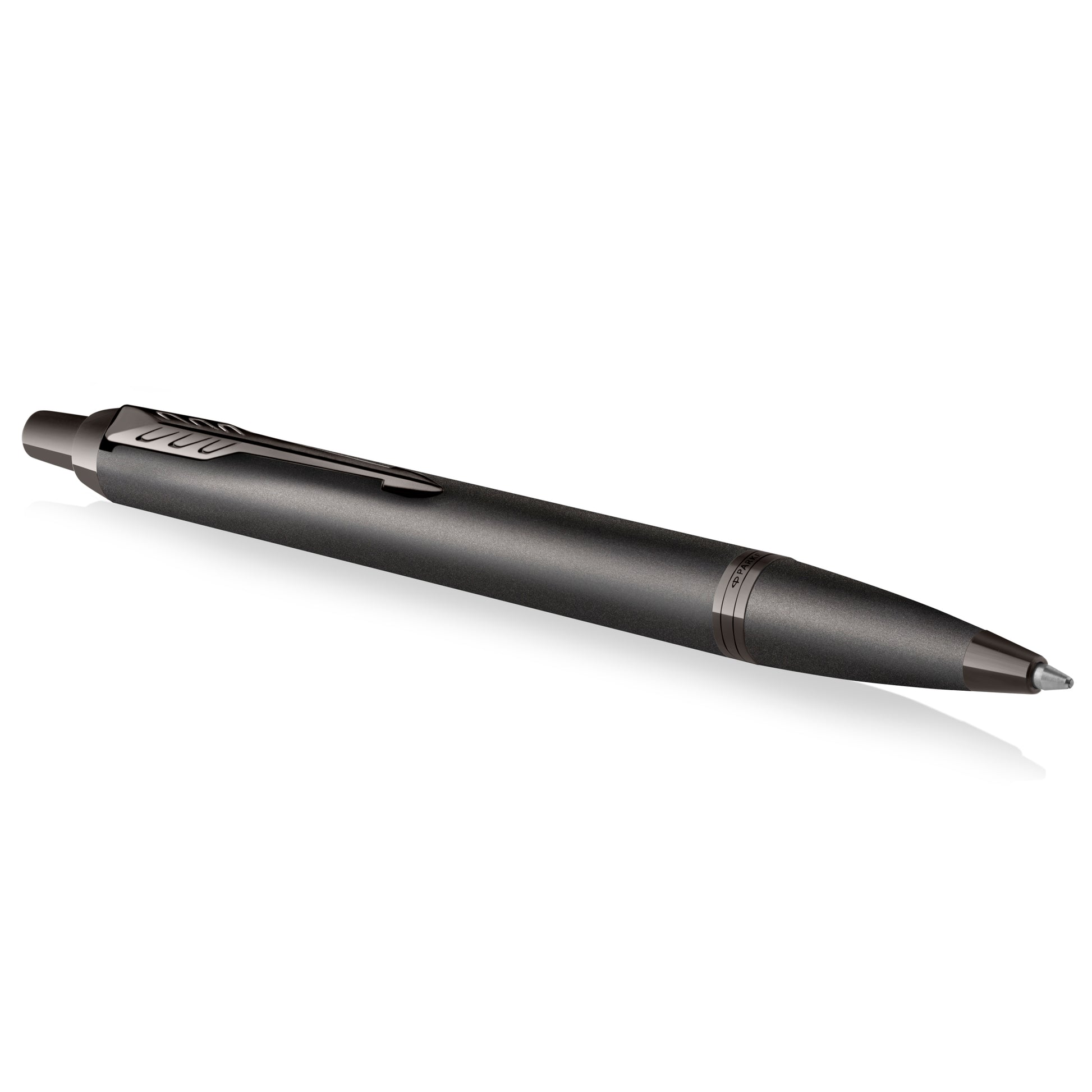 Parker IM Monochrome Ballpoint Pen Gun Metal Stainless Steel Medium Tip