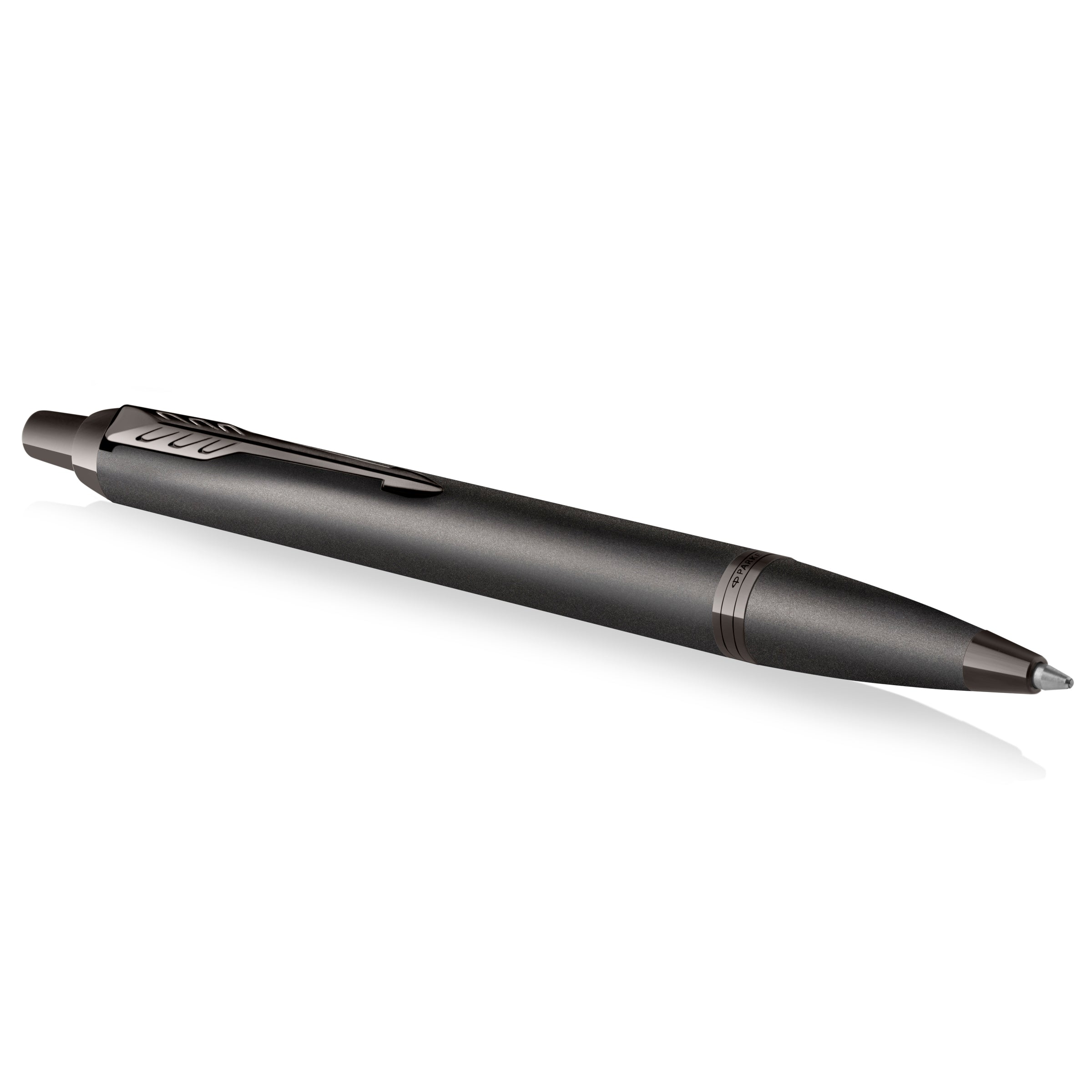 Parker IM Monochrome Ballpoint Pen Gun Metal Stainless Steel Medium Tip