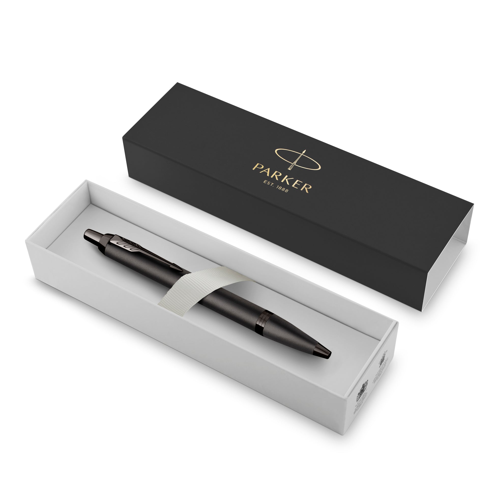 Parker IM Monochrome Ballpoint Pen Gun Metal Stainless Steel Medium Tip