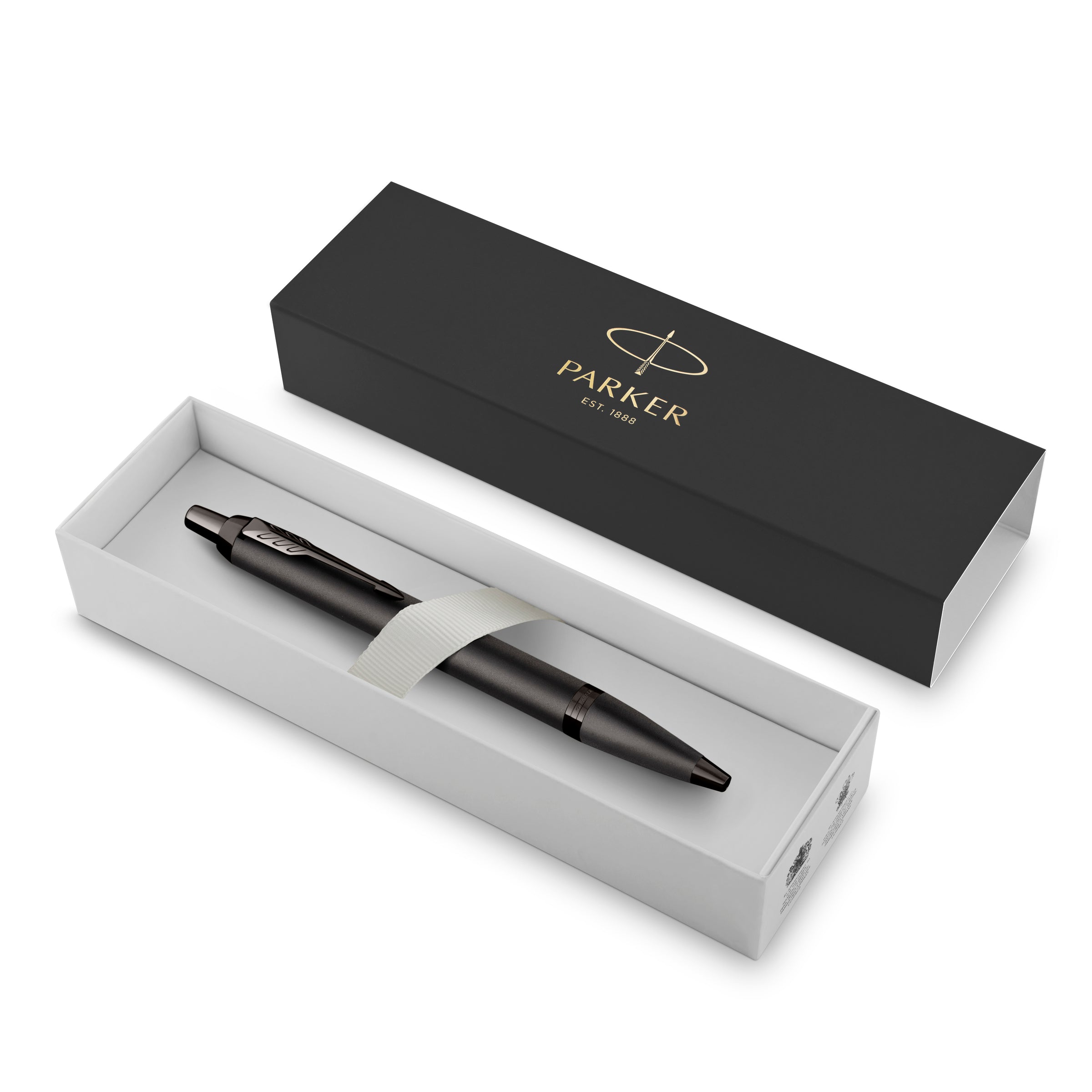 Parker IM Monochrome Ballpoint Pen Gun Metal Stainless Steel Medium Tip