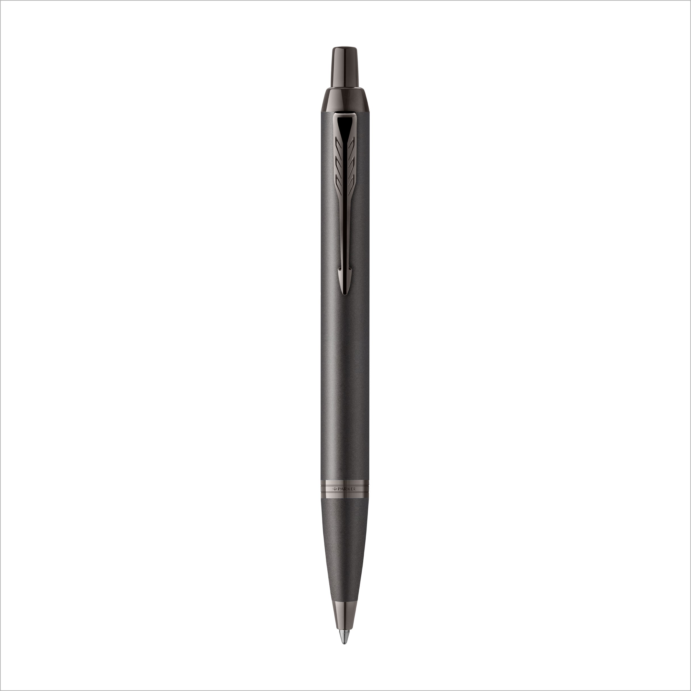 Parker IM Monochrome Ballpoint Pen Gun Metal Stainless Steel Medium Tip