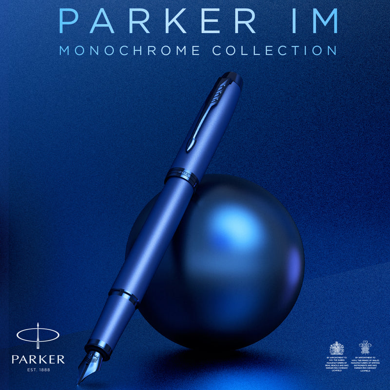 Parker IM Monochrome Ballpoint Pen Gun Metal Stainless Steel Medium Tip