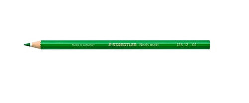 Staedtler Noris Club Maxi Learner Coloured Pencils Green Pack 12 126 12-5