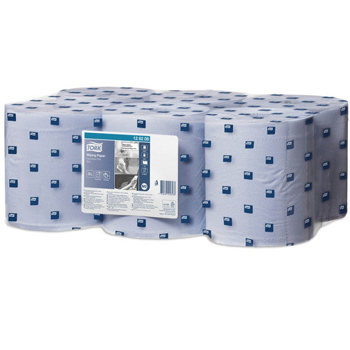 Tork Wiping Paper Recycled Centrefeed Roll 1 Ply M2 Blue Carton of 6 Rolls
