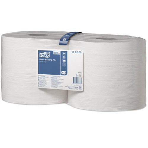 Tork Basic Paper Recycled Combi Roll 2 Ply Perforated W1 W2 Carton of 2 Rolls