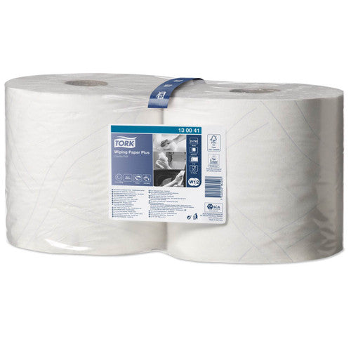Tork Wiping Paper Plus Combi Roll 2 Ply W1 W2 Carton of 2 Rolls