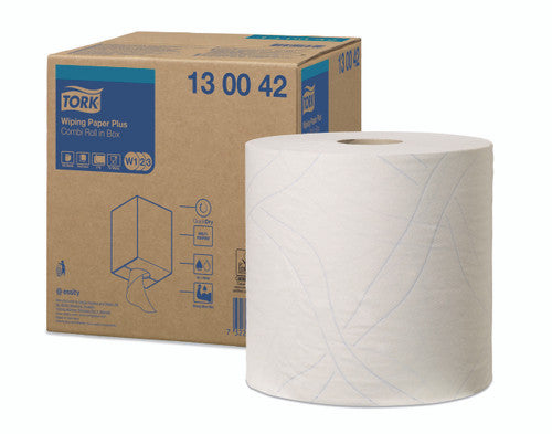 Tork Wiping Paper Plus Combi Roll 2 Ply W1 W2 W3 Single Roll