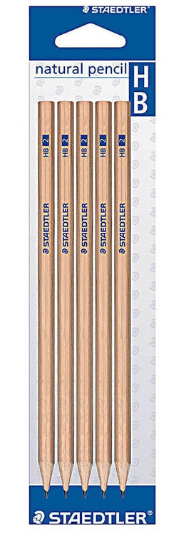 Staedtler 13060N2BK5 Natural Graphite Pencil HB Pack of 5