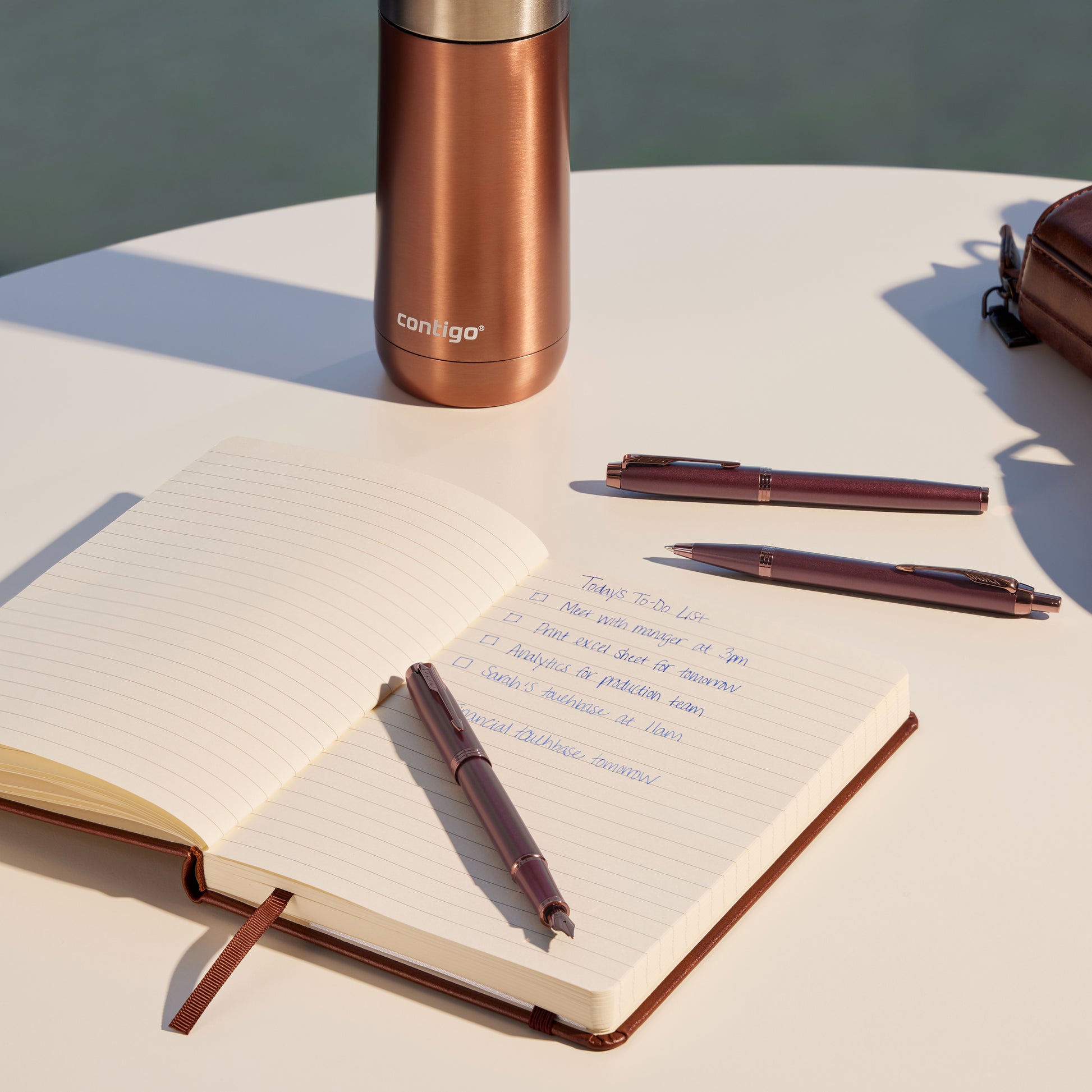 Parker IM Monochrome Fountain Pen Burgundy Stainless Steel Medium Nib