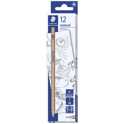 Staedtler Natural Graphite Pencils HB Box 12 130 60N-2