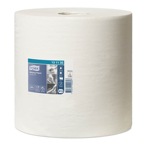 Tork Wiping Paper Combi Roll 1 Ply W1 W2 White Carton of 2 Rolls