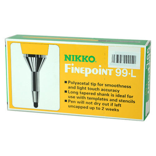 Nikko Finepoint 99-L Pen 0.4mm Assorted Pack of 12