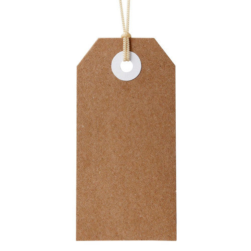 Avery Tag-It with String Size 3 Kraft Brown Pack 24