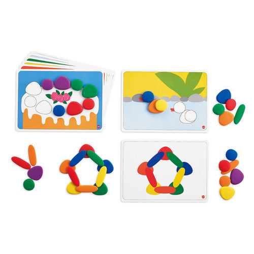 Edx Education Junior Rainbow Pebbles with Cards Set