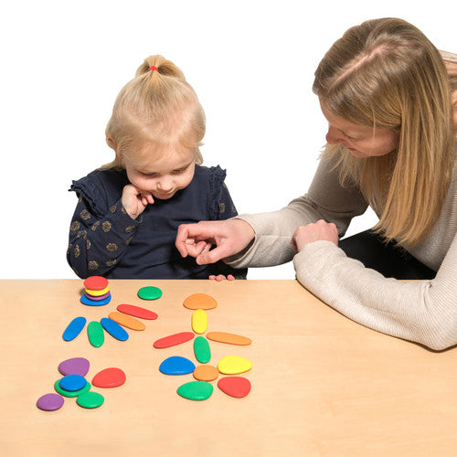 Edx Education Junior Rainbow Pebbles with Cards Set