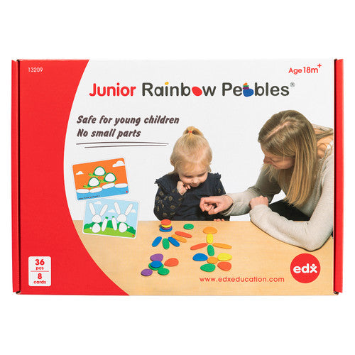 Edx Education Junior Rainbow Pebbles with Cards Set