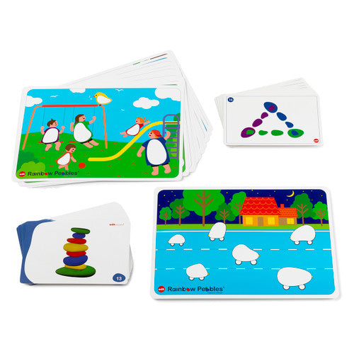 Edx Education Rainbow Pebbles Activity Cards Set of 47